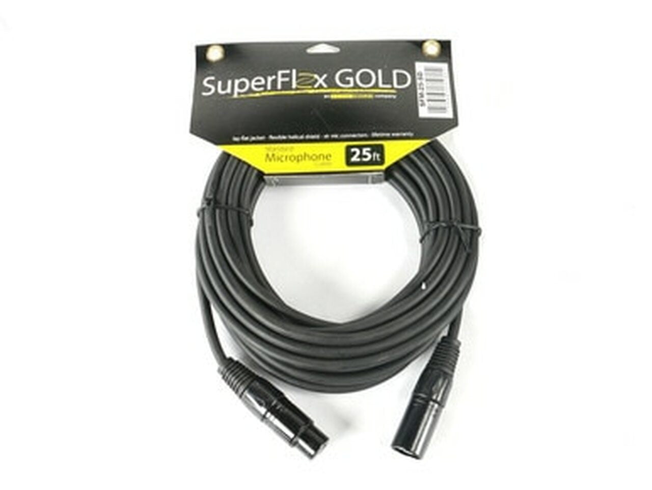 SuperFlex GOLD SFM-25-SD Standard Duty 25' Microphone Cable